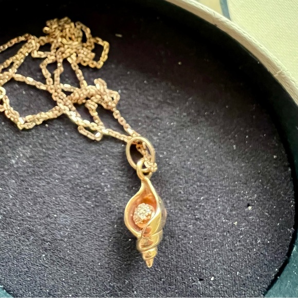 Links of London Rose Gold Shell Charm Necklace - Picture 3 of 7